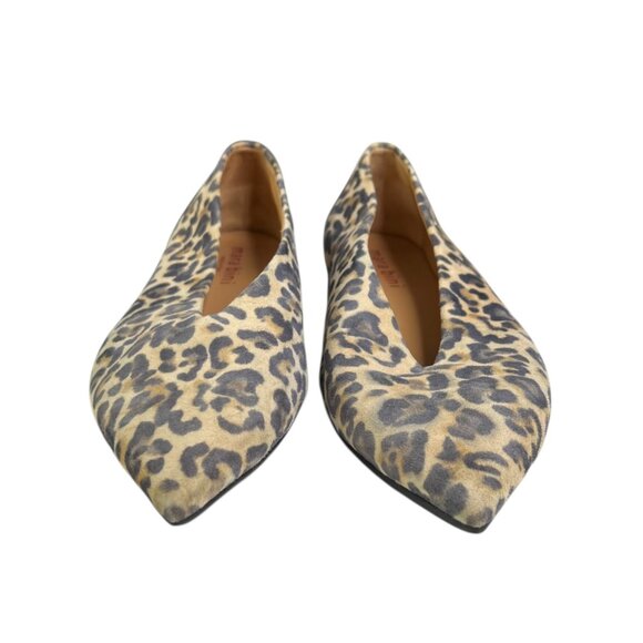 Mara Bini Leopard Print Point Toe Ballet Flats Size 39 Smart Capsule Wardrobe - Picture 5 of 11